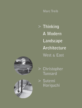 Hardcover Thinking a Modern Landscape Architecture, West & East: Christopher Tunnard, Sutemi Horiguchi Book