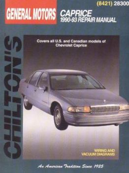 Paperback GM Caprice, 1990-93 1990-93 Repair Manual Book