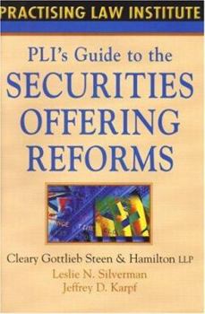 Paperback PLI's Guide to the Securities Offering Reforms Book