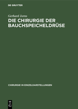 Hardcover Die Chirurgie der Bauchspeicheldrüse [German] Book