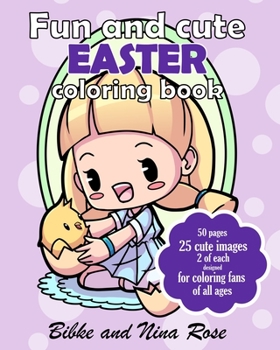 Paperback Fun and Cute Easter Coloring book