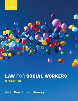 Paperback Law for Social Workers Book