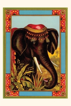 Paperback Vintage Journal Indian Elephant with Beanie Book
