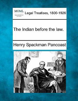 Paperback The Indian Before the Law. Book