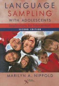 Paperback Language Sampling with Adolescents: Implications for Intervention: Implications for Intervention Book