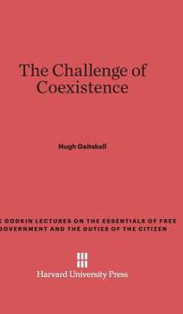 Hardcover The Challenge of Coexistence Book