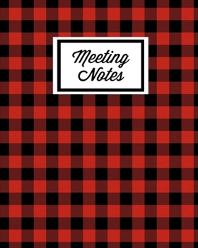 Paperback Meeting Notes: For Taking Minutes at Business Meetings Action/ Agenda Notebook Book