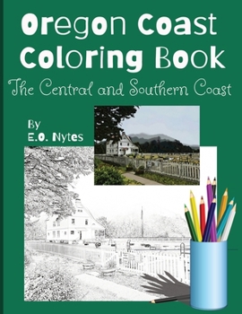 Paperback Oregon Coast Coloring Book: The Central & Southern Coast Book