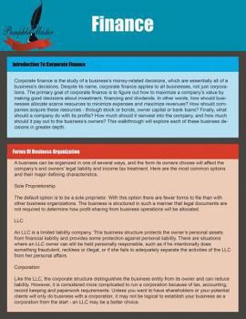 Paperback Finance Book