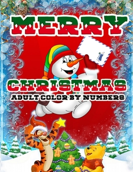 Merry Christmas Adult Color By Numbers: a beautiful colouring book with Christmas designs on a black background, for gloriously vivid colours