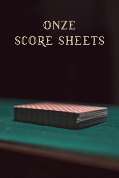 Onze Score Sheets: A pad of scoresheets: Perfect for scorekeeping: Deck of cards cover