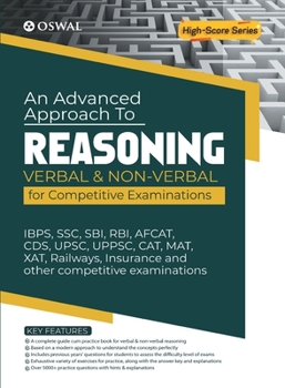 Paperback An Advanced Approach to Verbal & Non-Verbal Reasoning for Competitive Exams [Hindi] Book