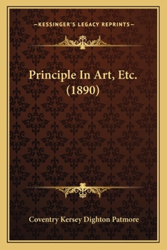 Paperback Principle in Art, Etc. (1890) Book