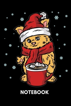 Notebook: Cat drinking Hot Chocolate