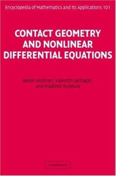 Hardcover Contact Geometry and Non-Linear Differential Equations Book
