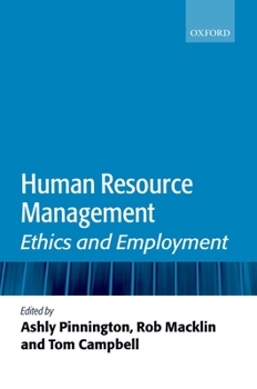 Paperback Human Resource Management: Ethics and Employment Book