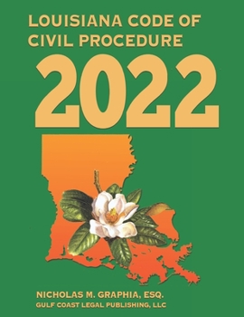 Paperback Louisiana Code of Civil Procedure 2022 Book