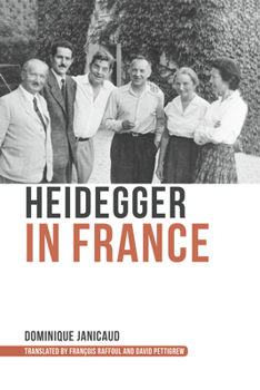 Hardcover Heidegger in France Book