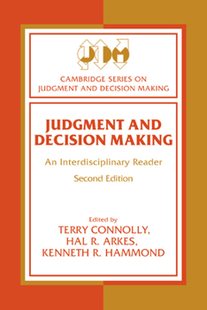 Paperback Judgment and Decision Making: An Interdisciplinary Reader Book
