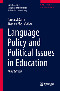 Hardcover Language Policy and Political Issues in Education Book