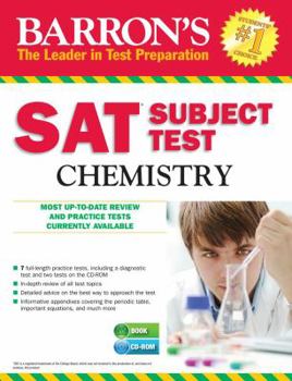 Paperback Barron's SAT Subject Test: Chemistry [With CDROM] Book