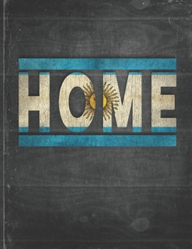 Home: Argentina Flag Personalized Retro Gift for Argentinian Retired Coworker Friend Party  Undated Planner Daily Weekly Monthly Calendar Organizer Journal