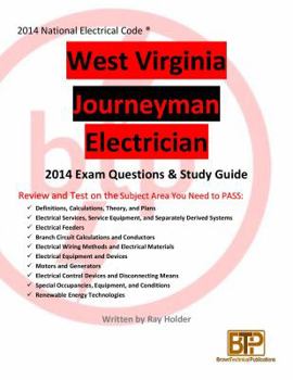 Paperback West Virginia 2014 Journeyman Electrician Study Guide Book