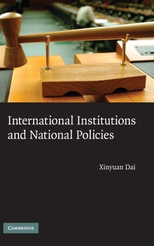 Hardcover International Institutions and National Policies Book