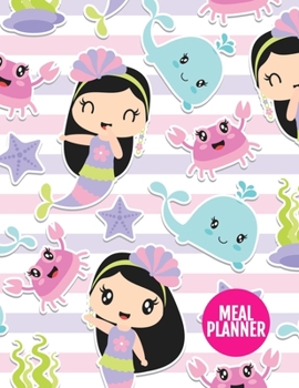 Meal Planner : Pretty Track and Plan Your Meals Weekly - 52 Week Food Planner - Diary - Log - Journal - Calendar - Meal Prep and Planning Grocery List - Large 8. 5 X 11 Inch - 110 Pages - Design Eleme