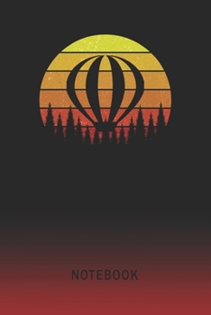 Notebook: Hot Air Balloon Blank Wide Ruled Lined Paper Notepad | Writing Pad Journal | Assignments Taking Class Notes Homework Studying Math Science ... & University Organizer | Student Teacher