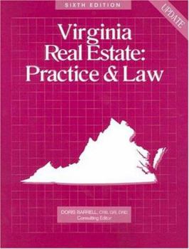 Paperback Virginia Real Estate: Practice & Law Book
