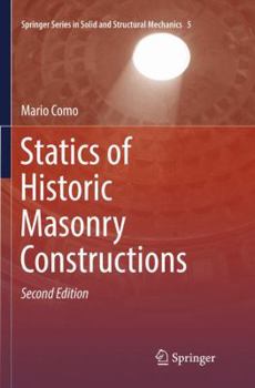 Paperback Statics of Historic Masonry Constructions Book