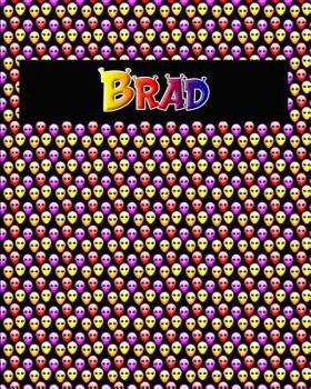 Paperback 120 Page Handwriting Practice Book with Colorful Alien Cover Brad: Primary Grades Handwriting Book