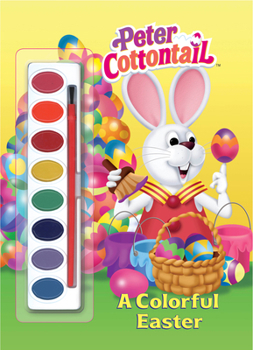 Paperback A Colorful Easter (Peter Cottontail) [With Brush & Paints] Book