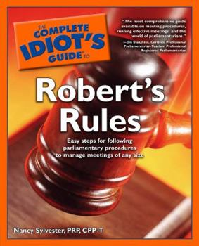 Paperback Complete Idiot's Guide to Robert's Rules Book