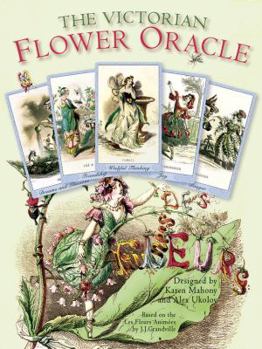 Paperback Victorian Flower Oracle Deck Book