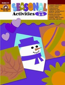 Paperback Seasonal Activities Grades 3-5 Book
