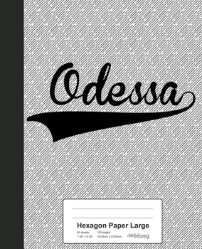 Paperback Hexagon Paper Large: ODESSA Notebook Book