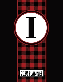 2020 Planner: Monogram F Red and Black Buffalo Plaid Dated Daily, Weekly, Monthly Planner With Calendar, Goals, To-Do, Gratitude, Habit and Mood Trackers, Affirmations and Holidays