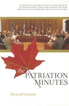 Paperback The Patriation Minutes Book