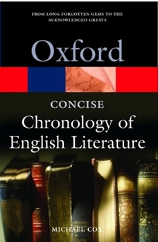 Paperback The Concise Oxford Chronology of English Literature Book