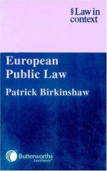 European Public Law: The Achievement and the Challenge - Book  of the Law in Context