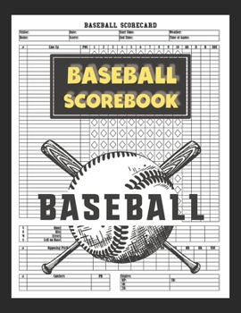 Paperback Baseball Scorebook: 120 Pages Baseball Score Record Keeper Book, Baseball Scoring Book