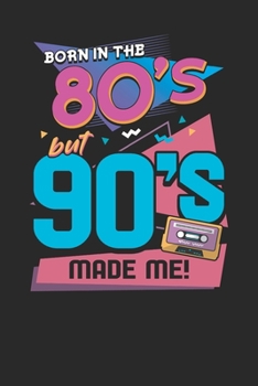 Paperback Notebook Journal: 80's 90's 6x9 Dot Grid 120 Pages Book