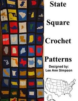 Paperback State Square Crochet Patterns Book