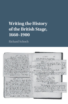 Hardcover Writing the History of the British Stage Book