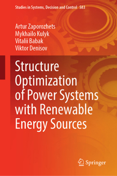 Hardcover Structure Optimization of Power Systems with Renewable Energy Sources Book