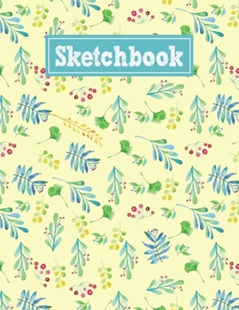 Paperback Sketchbook: 8.5 x 11 Notebook for Creative Drawing and Sketching Activities with Floral Watercolor Themed Cover Design Book