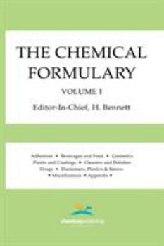 Paperback The Chemical Formulary, Volume 1 Book