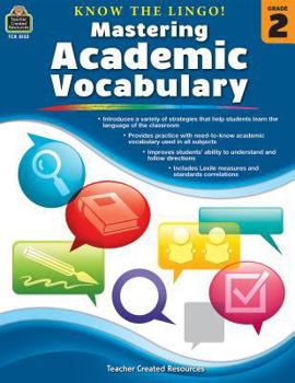 Paperback Know the Lingo! Mastering Academic Vocabulary (Gr. 2) Book